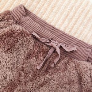 ❤️SOLD❤️ NWOT Faux Fur Pink Joggers